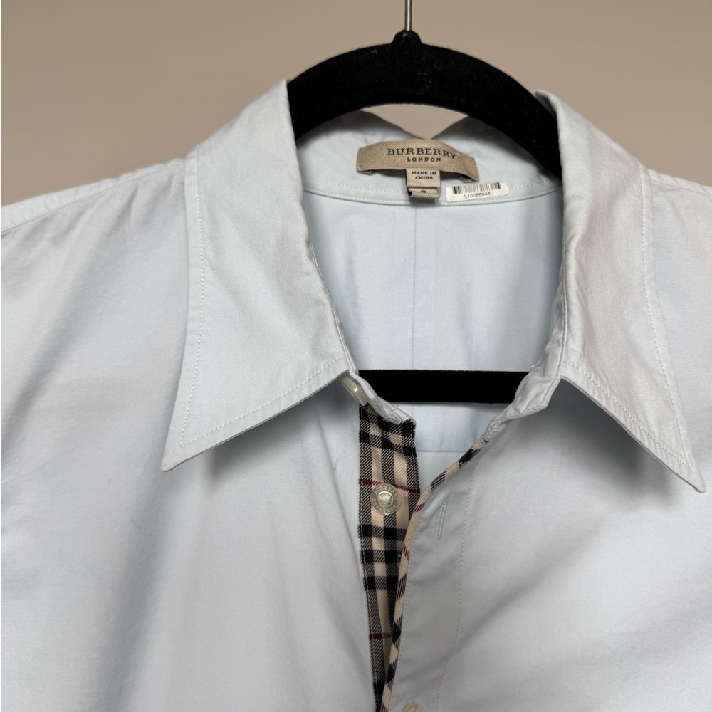 Burberry Blue Casual Button Down Shirt - Picture 4 of 4